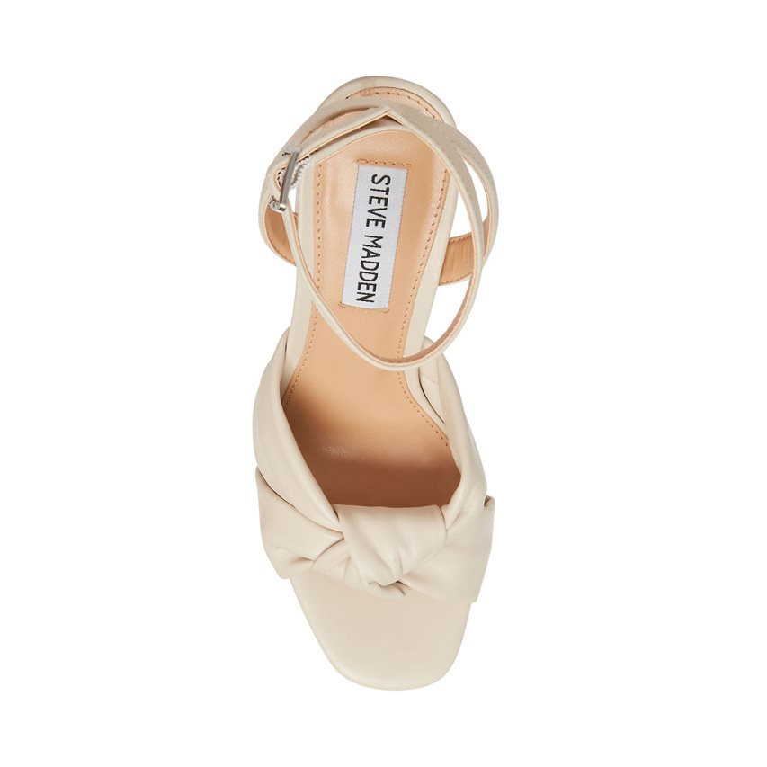 Sandalias Tacones Steve Madden Lala Mujer Beige | ES KO862E